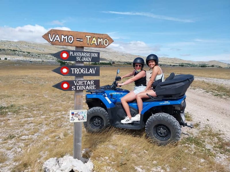 From Split: Dinara Nature Park Quad Adventure with Swimming - Getting comfortable on the quad