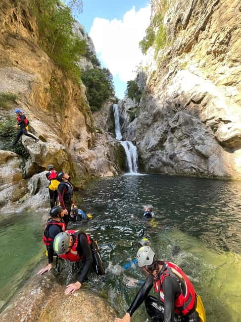 From Split/Omiš: Canyoning Cetina River + Free Photos/Video - Entering the river near Podgrađe
