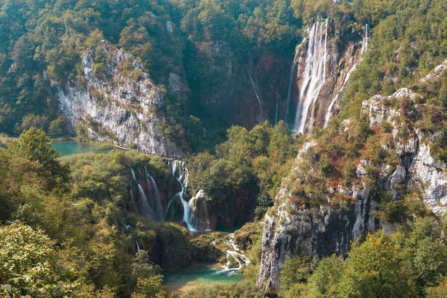 From Split or Trogir: Plitvice Lakes Guided Full-Day Tour - Free time and the electric train from Prošćansko Lake