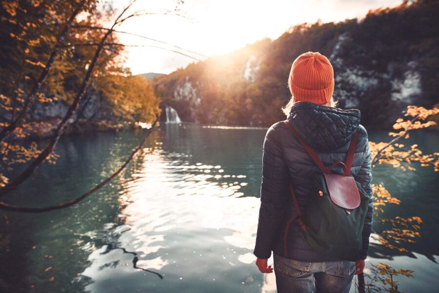 From Split or Trogir: Plitvice Lakes Guided Full-Day Tour - Walking the wooden paths above the waterfalls