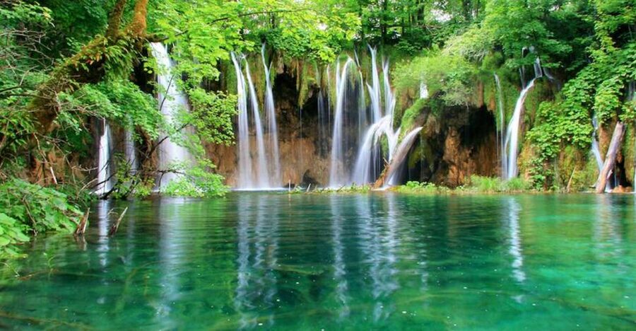 From Split or Trogir: Plitvice Lakes Private Tour - Kozjak Lake by Boat