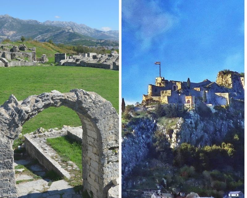 From Split: Private Salona and Fortress of Klis Tour - Walking through Salona’s amphitheater and ruins