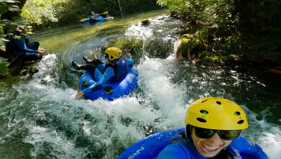 From Split: River Tubing on Cetina River - Gearing up in Zadvarje