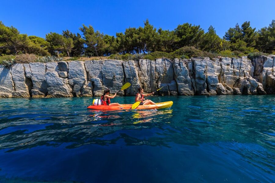 From Split: Sea Kayaking Tour - Bene Beach and the shade of the pines