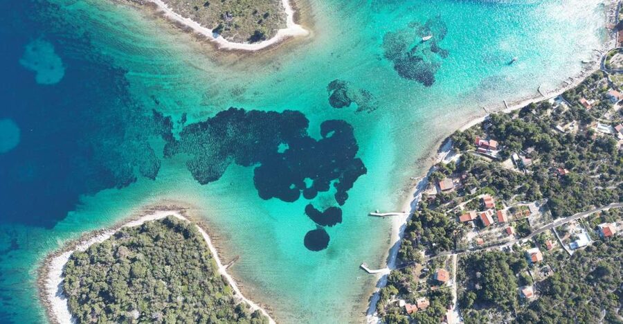 From Split: Trogir & Blue Lagoon Boat Tour with Snorkeling - Speeding from Split toward Trogir