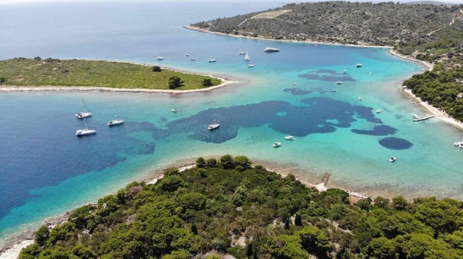From Trogir: 3 islands half day tour with Blue Lagoon - Blue Lagoon: the main swimming stop