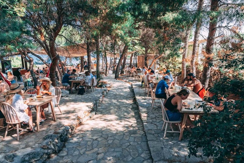From Trogir: Blue Lagoon & Šolta Cruise with Lunch & Drinks - The return cruise and fresh watermelon