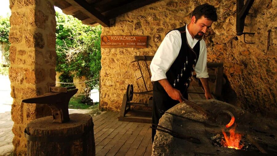 From Trogir, Seget & Okrug: Krka Waterfalls Culture Tour - Primošten for old streets, swimming, and sea views