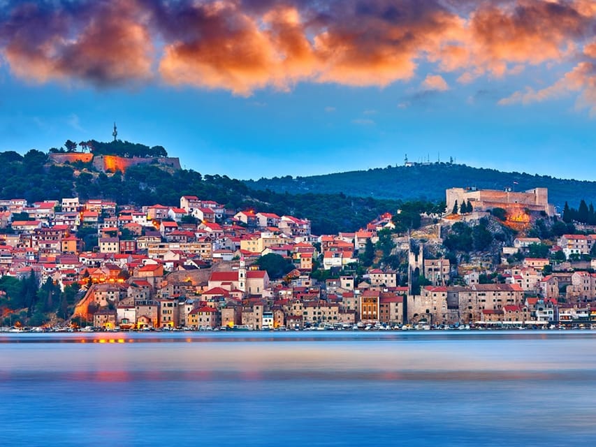 From Trogir, Seget & Okrug: Krka Waterfalls Gastro Tour - Skradin for prosciutto, cheese, and local wine