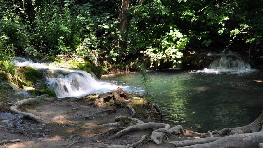 From Trogir, Seget & Okrug: Krka Waterfalls Gastro Tour - Walking the wooden trails at Skradinski buk