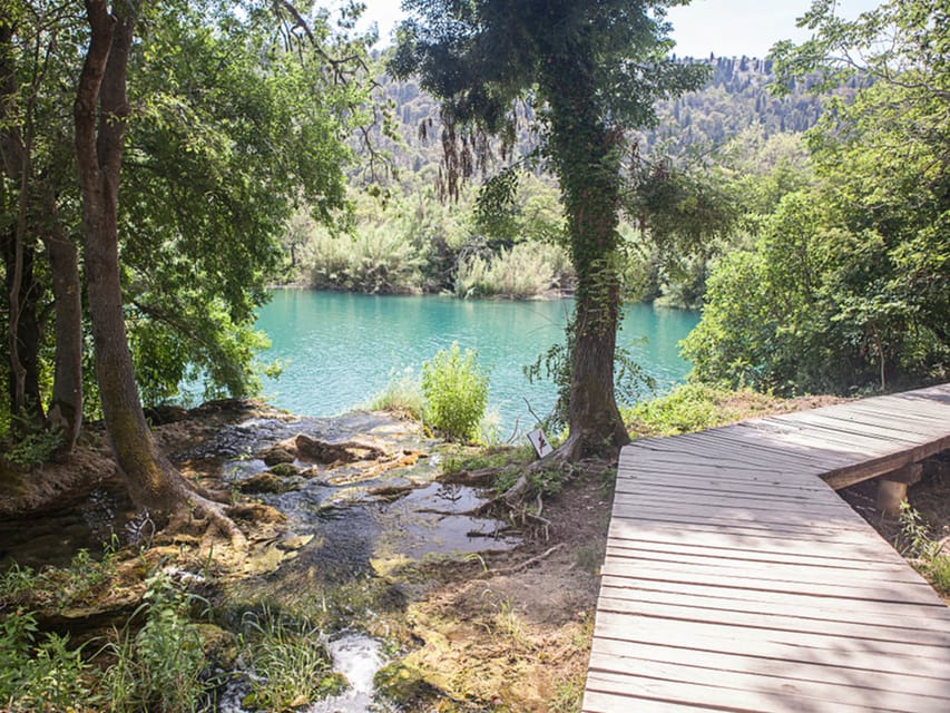 From Trogir, Seget & Okrug: Krka Waterfalls & Swimming - Two hours in Skradin