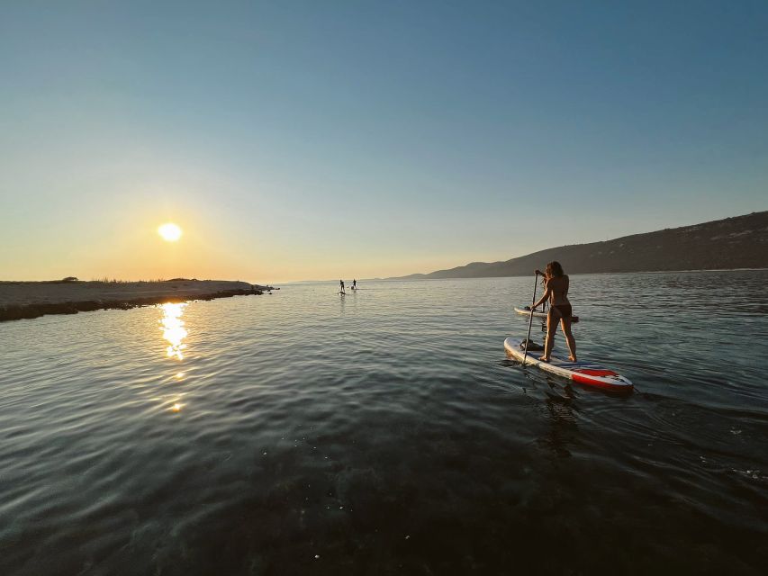 From Zadar: Full Day Dugi Otok Guided Paddle Board Tour - Taking a proper break at Sakarun Beach