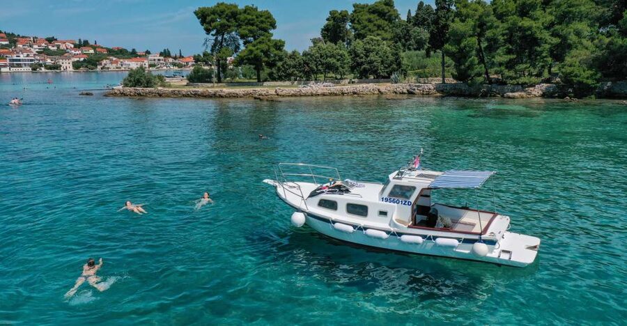 From Zadar: Private Boat Tour to Croatian Islands - Preko offers more than a swim stop