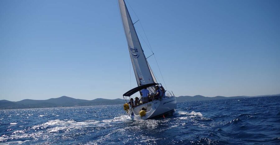 From Zadar: Private Half-Day Sailing Trip - The offshore swim stop