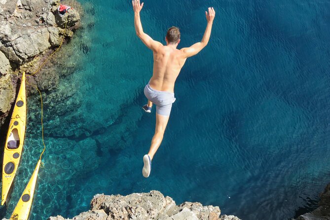 Full Day Kayaking and Snorkeling to Green Cave with GoPro photos - From Gruž Harbor to Lopud by ferry