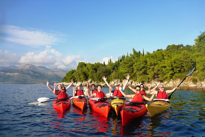 Full Day Kayaking and Snorkeling to Green Cave with GoPro photos - The first crossing to Šipan