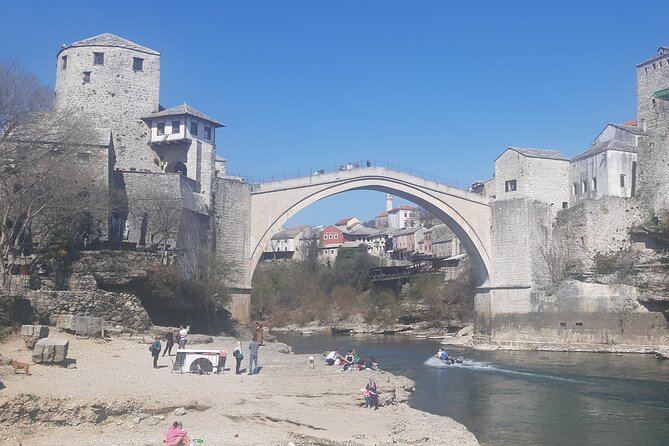 Full-Day Tour of Mostar and Kravica Waterfalls small group - Three hours in Mostar, from the Neretva to Stari Most