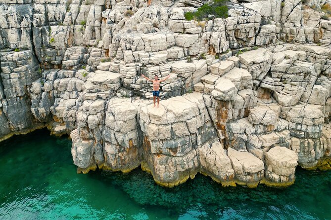 Golden Horn Beach & North Shore of Hvar Island Private Boat Tour - Jelsa for coffee and a short walk