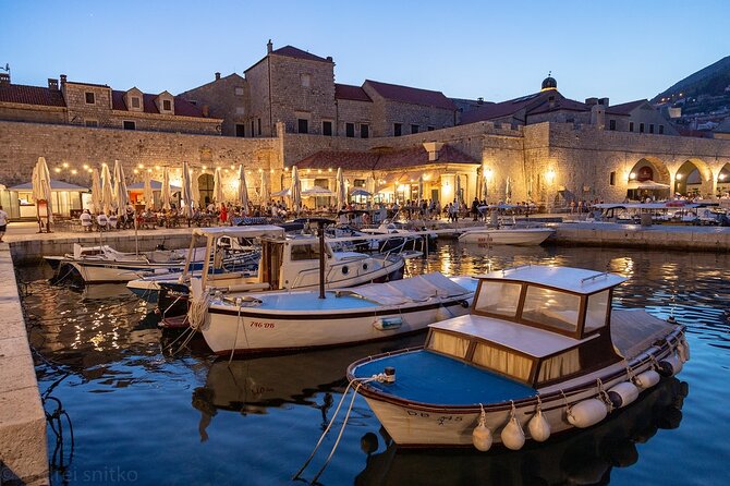 Golden hour SUNSET CRUISE from Dubrovnik Old Town - Champagne, fruit, and music on board