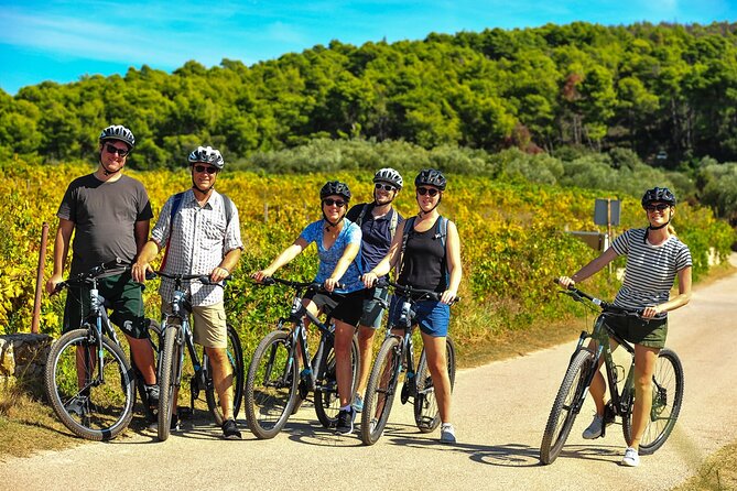 Half-Day Bike Tour in Lumbarda with Wine Tasting - St. Anthony’s Church and the cypress-lined climb