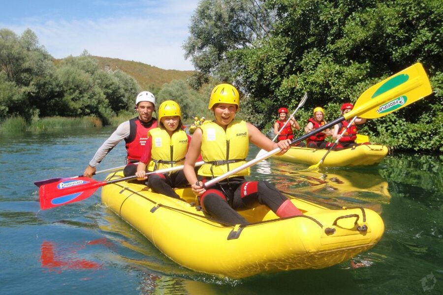 Half-Day Cetina River Rafting - The first calm stretches of the Cetina