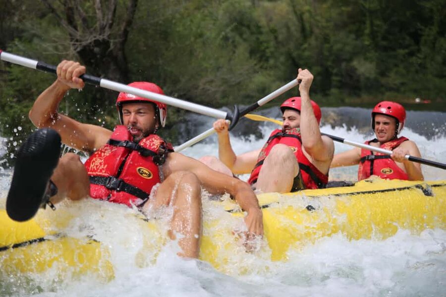 Half-Day Cetina River Rafting - Getting fitted for the river
