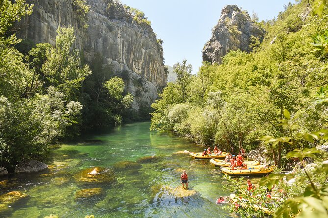 Half-Day Rafting Experience on Cetina River with Cliff Jumping and more - Cliff jumping with an easy choice to watch