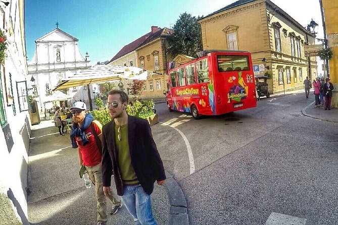 Hop On Hop Off Panoramic bus - Zagreb City Tour - Art Pavilion, the railway station, and Lower Town