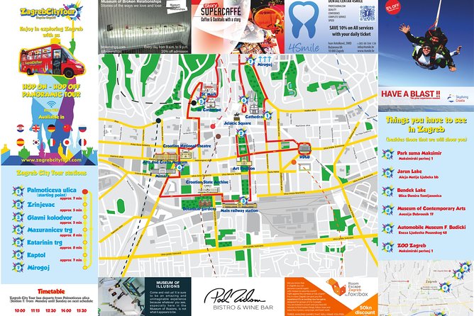 Hop On Hop Off Panoramic bus - Zagreb City Tour - Upper Town: St. Catherine’s and St. Mark’s