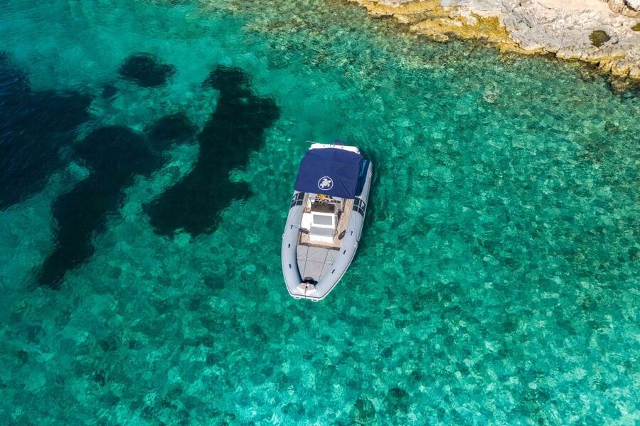 Hvar: Blue Cave, Green Cave & Stiniva Beach Speed Boat Tour - Stiniva Cove is made for a swim