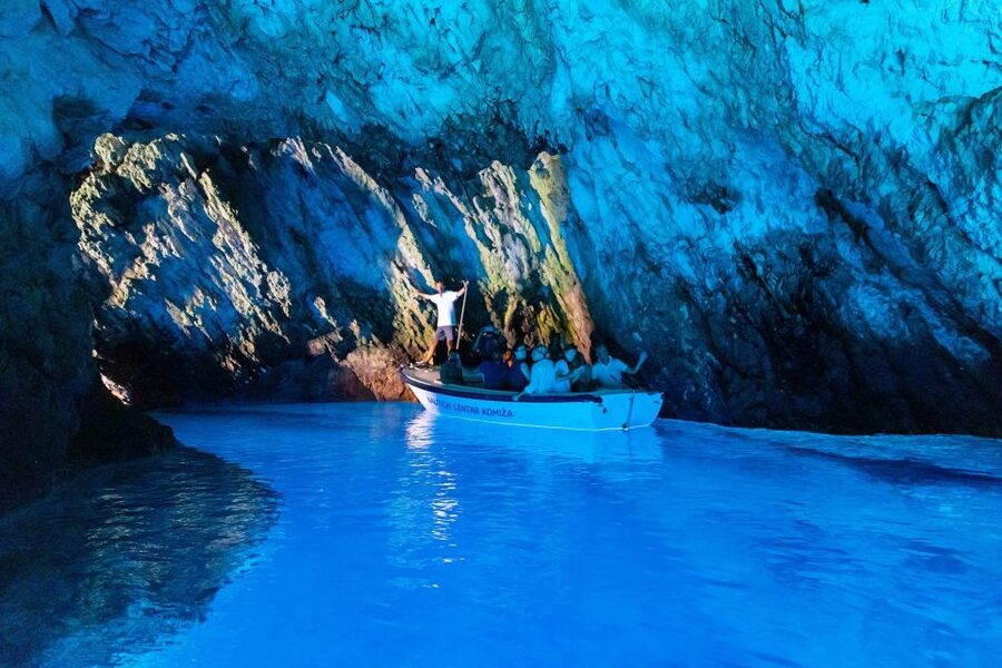 Hvar:Blue & Grenn Cave and Vis Island Private Speedboat Tour - The Blue Cave on Biševo Island