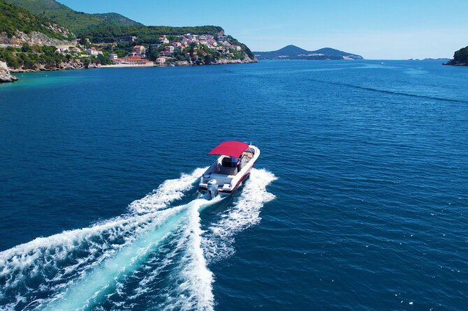 Islands & Caves Private Tour with pickup, drinks & fuel included - Sunj Beach, Lopud’s easygoing swim stop