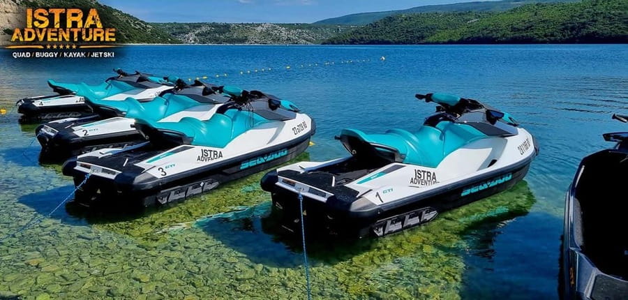 Istra Adventure JET SKI SAFARI 20, 45, 90 MIN - Raša Bay is the real attraction
