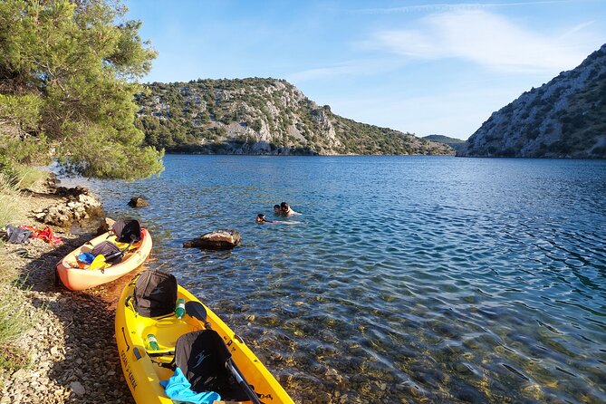 Kayaking and mussels tasting at Krka River estuary-private tours - Swimming, snorkeling, and optional cliff jumping
