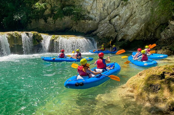 Kayaking at the Mreznica Canyon - Cliff jumps and waterfall drops are optional