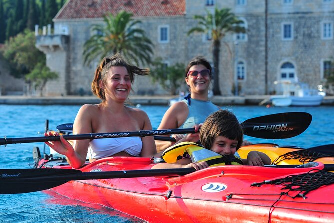 Kayaking Korčula's Paradise -Half Day Guided Kayak Tour - Swimming and snorkeling in clear water