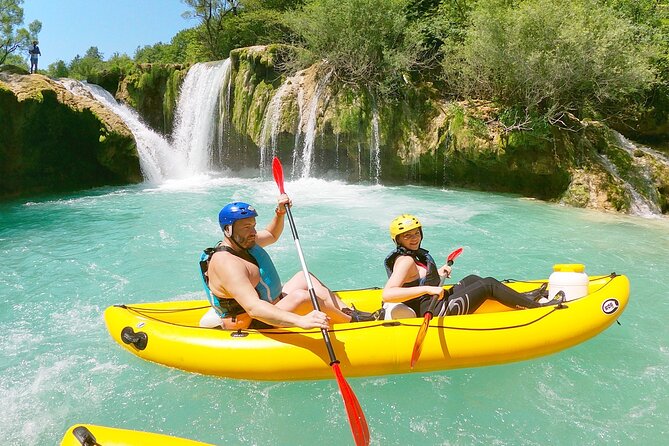 Kayaking on Upper Mreznica River - Slunj, Croatia - Fifteen travertine falls and warm pools