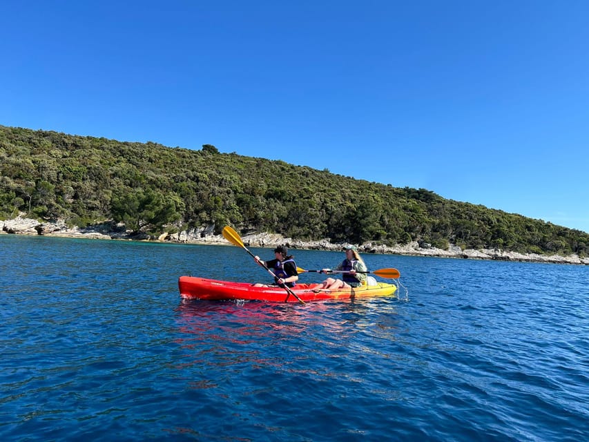 Korcula Archipelago Kayak Tour - Paddling away from Korčula Town