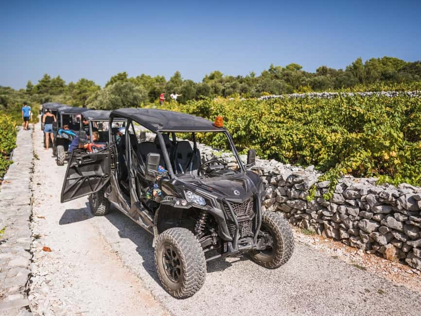 Korcula Buggy Safari With Wine Tasting - Lumbarda and the sandy beach at Vela Przina