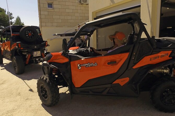 Korcula Island Private Buggy Beach Hunting Safari with lunch - Gravel roads, vineyards, and Lumbarda views