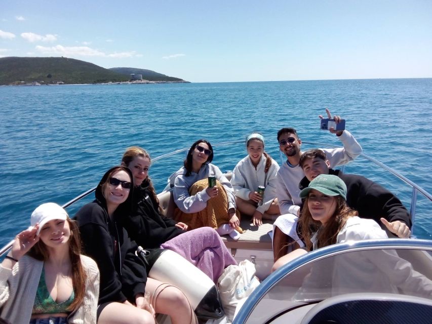 Kotor: Boat Cruise with Blue Cave Swim and Submarine Base - Our Lady of the Rocks and the view toward Perast
