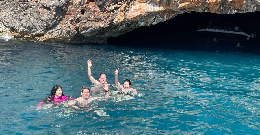 Kotor: Boat Cruise with Blue Cave Swim and Submarine Base - Starting near Kamelija shopping center