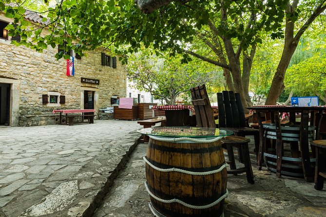 Krka Waterfalls Day Tour with Boat Ride from Split and Trogir - Two hours in Skradin