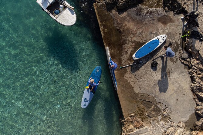 Lokrum Paddleboarding & Snorkeling Adventure; Caves and more - Getting comfortable on the paddleboard
