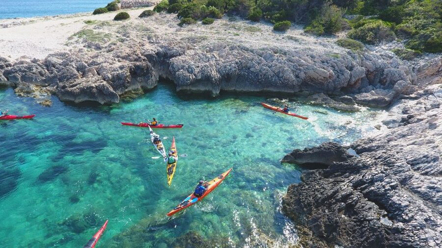 Lumbarda: Half-Day Kayaking and History with Wine delight - Quiet beaches and time to swim