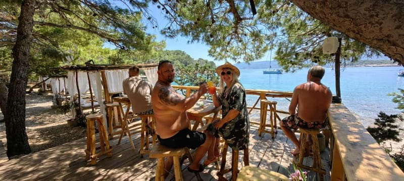 Makarska: 3-island Speedboat Cave & Blue Lagoon Tour - The Blue Lagoon on Zečevo