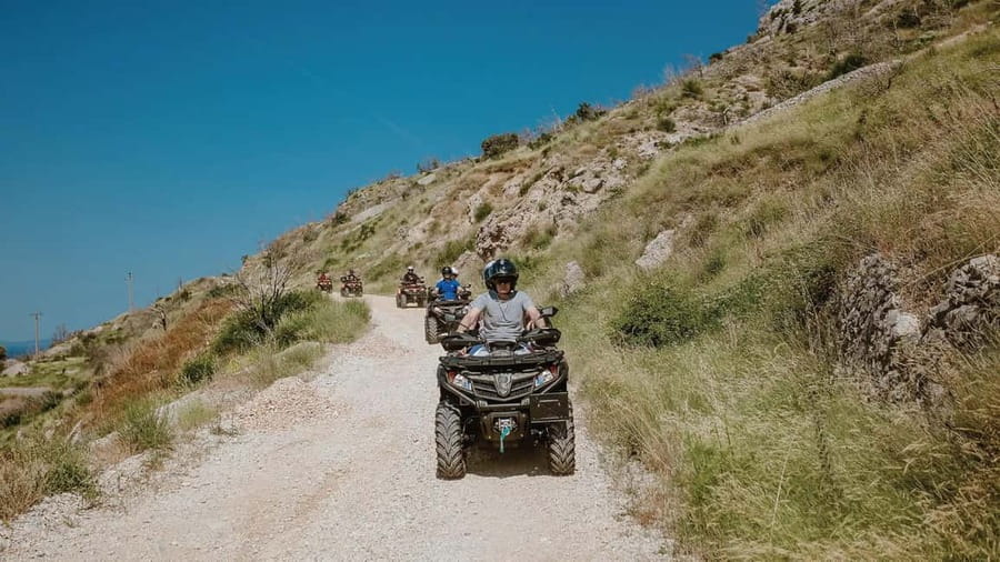 Omiš/Split Expedition: 65 km Quad Tour to Hidden Waterfalls - Male Gubavica Waterfall and the swimming break