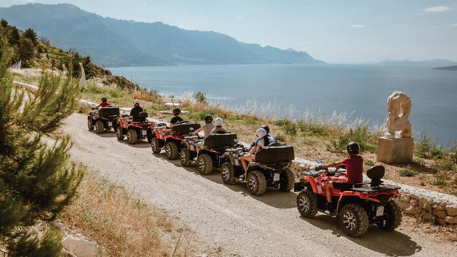 Omiš/Split Expedition: 65 km Quad Tour to Hidden Waterfalls - Following the Cetina Canyon roads toward Zadvarje
