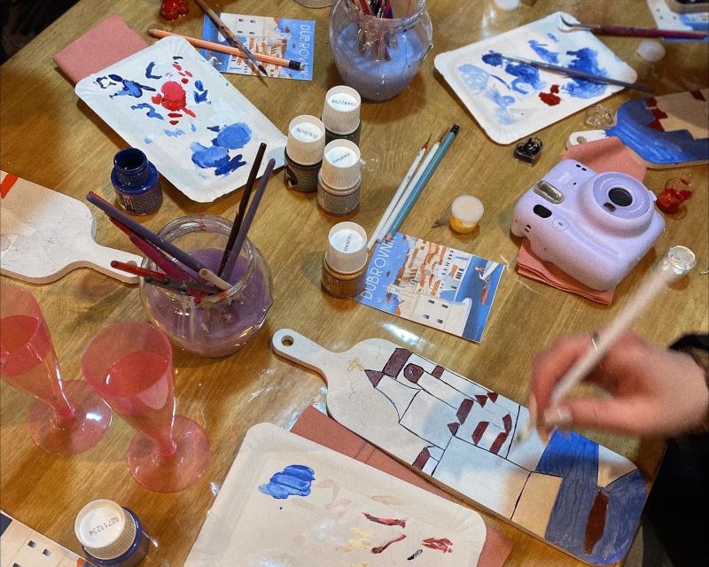 Paint, Sip, and Savor Local Flavors: Unique Local Experience - Starting with the board, paints, and guidance