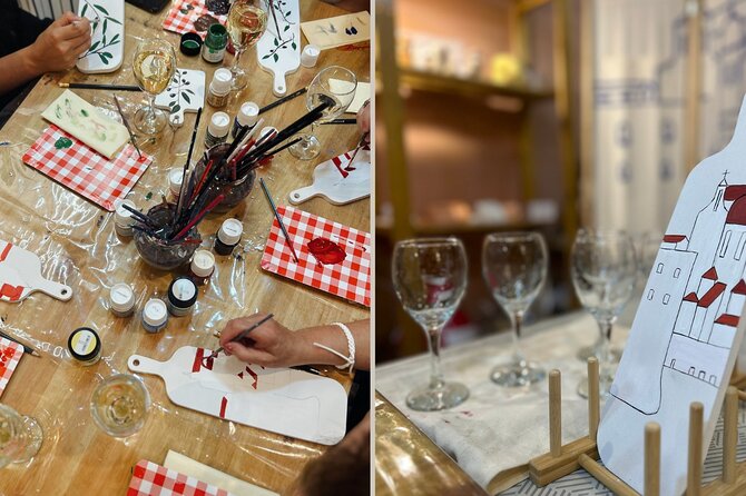 Paint,Sip&Savor Local Flavor:Discover Dubrovnik Like Never Before - Local wine and a useful spread of small bites